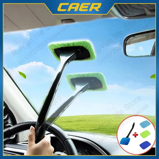 7AR Microfiber Windshield Cleaner with Long Handle