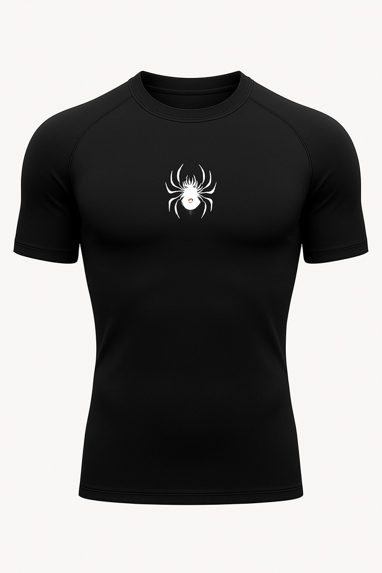 Premium Black Compression Shirt with Original Logo