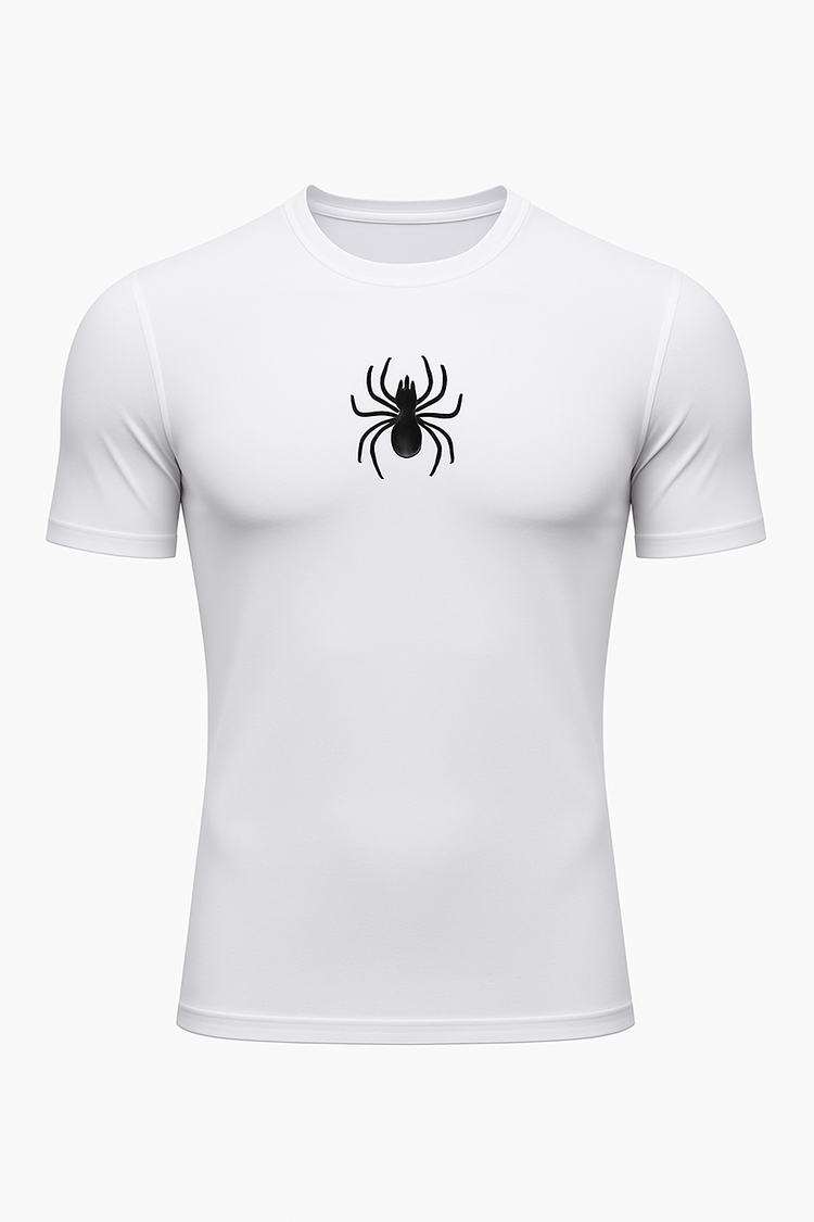 Premium White Compression Shirt with Original Logo